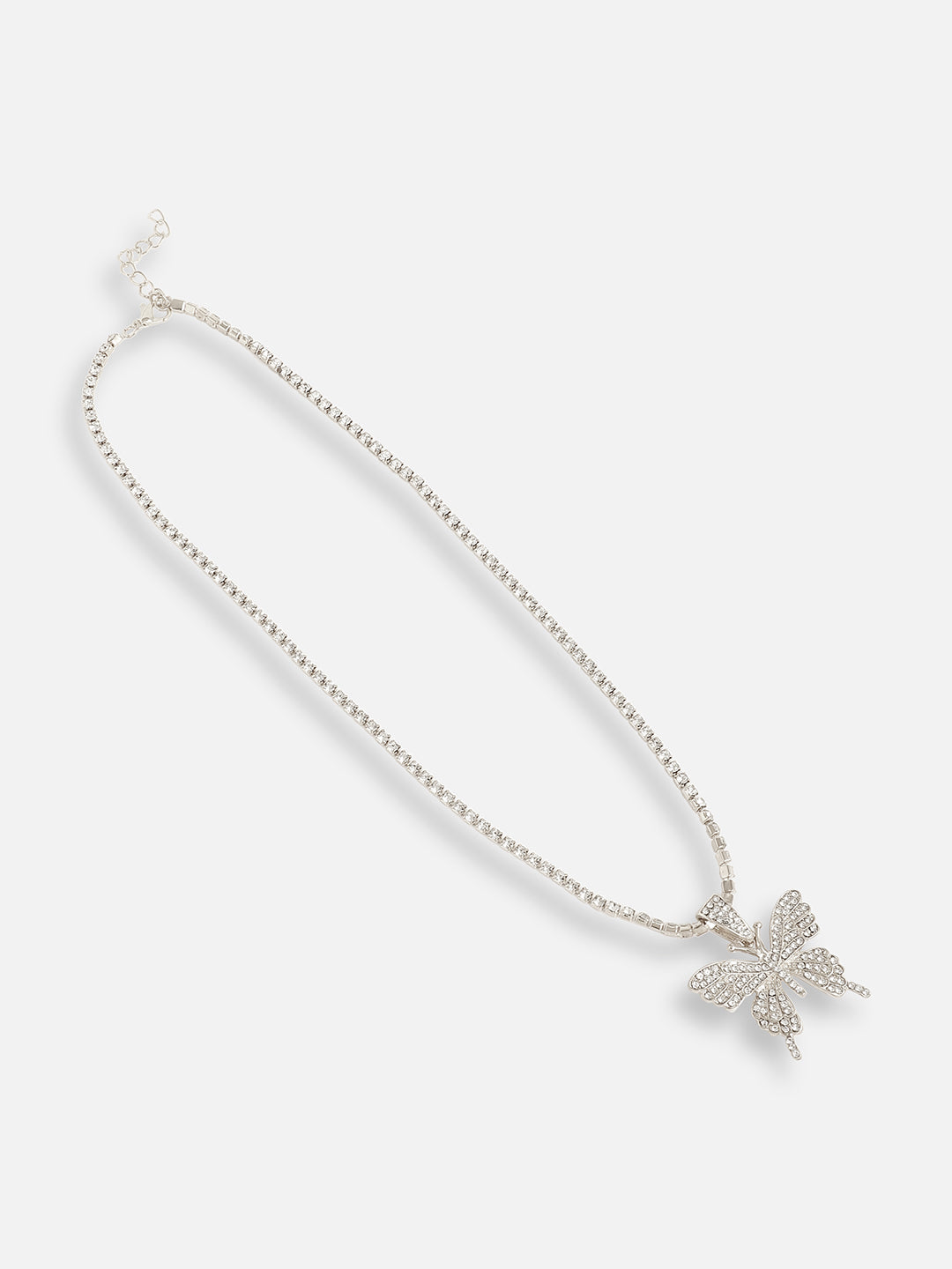 Silver Plated Designer Stone Casual Necklace For Women