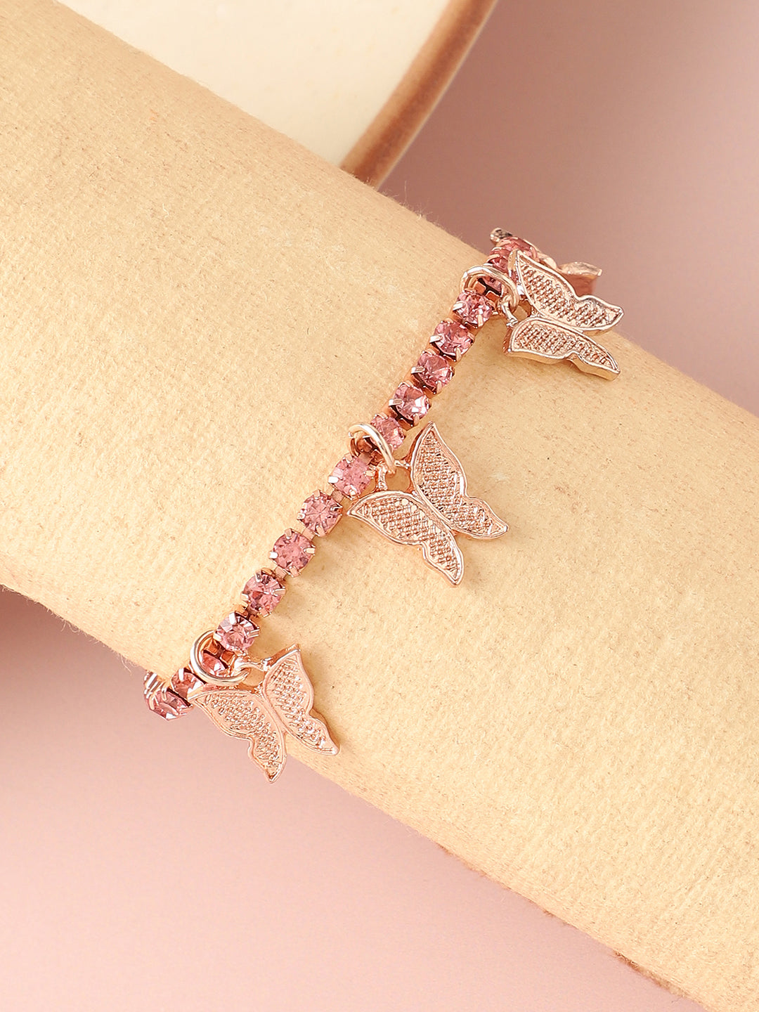Gold Plated Designer Stone Party Bracelet For Women