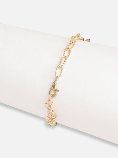 Gold Plated Designer Stone Casual Bracelet For Women