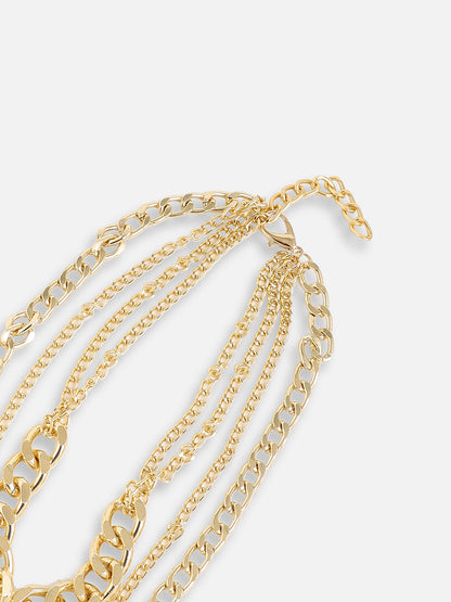 Gold Plated Designer Stone Casual Necklace For Women