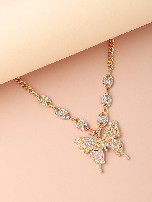 Gold Plated Designer Stone Casual Necklace For Women