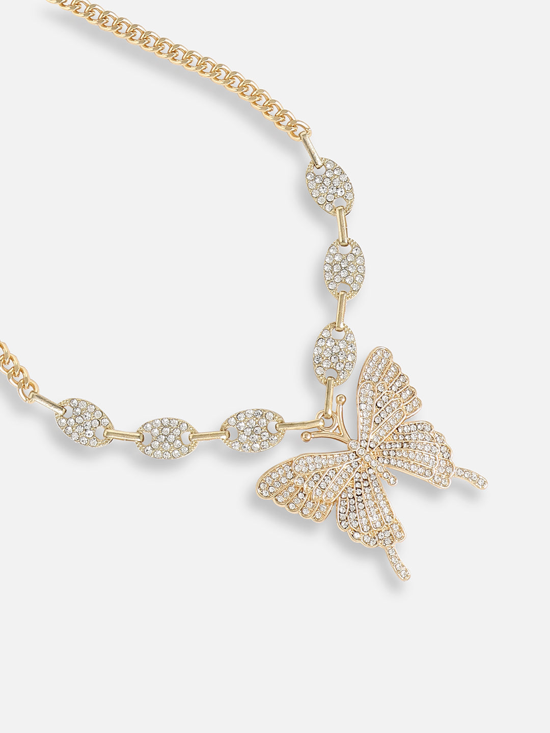 Gold Plated Designer Stone Casual Necklace For Women