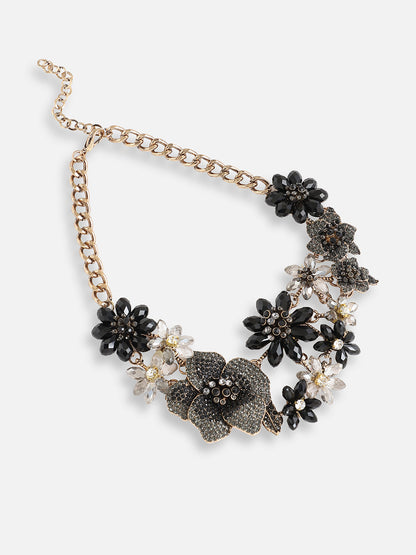 Gold Plated Designer Stone Party Necklace For Women