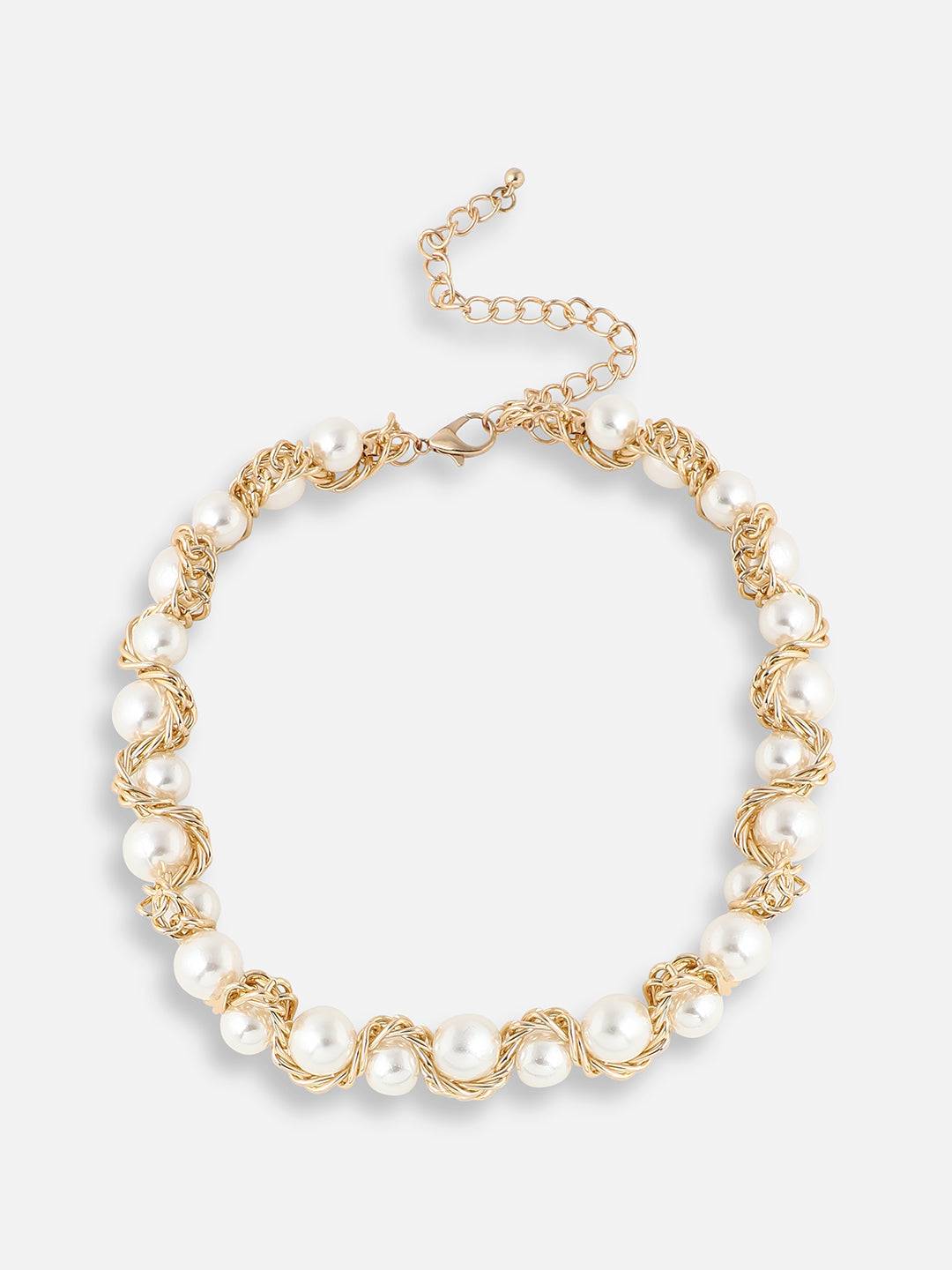GOLD PLATED DESIGNER PARTY NECKLACE FOR WOMEN