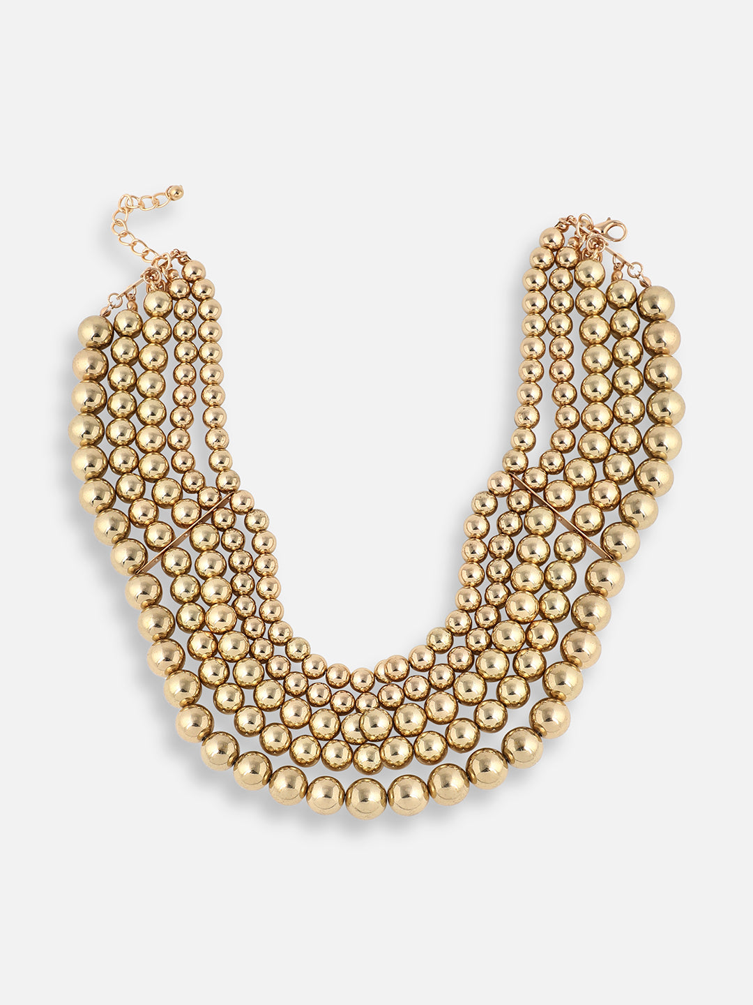 GOLD PLATED DESIGNER PARTY NECKLACE FOR WOMEN