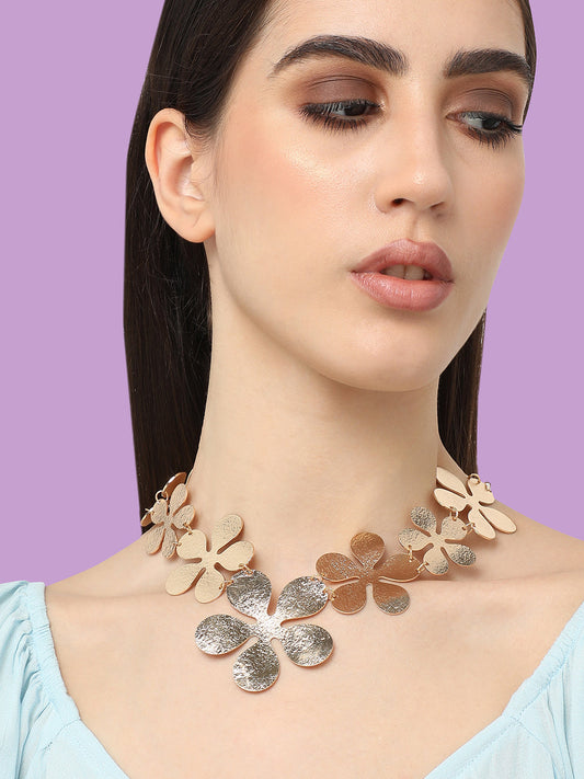 Gold Plated Designer Party Necklace For Women