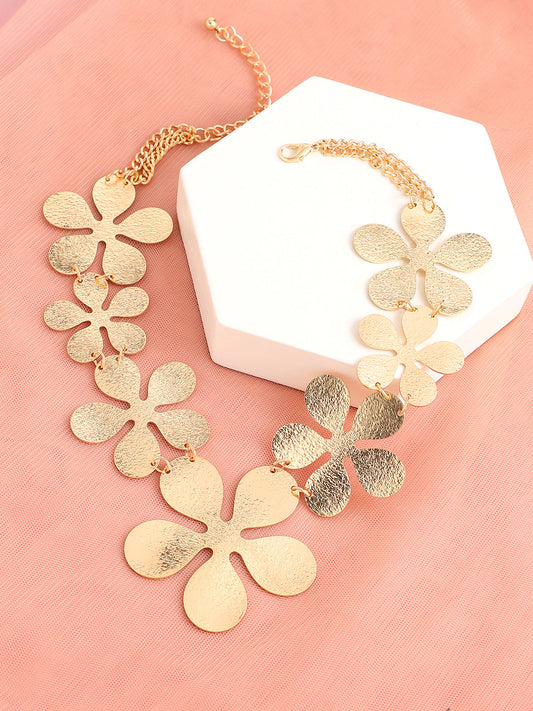 Gold Plated Designer Party Necklace For Women