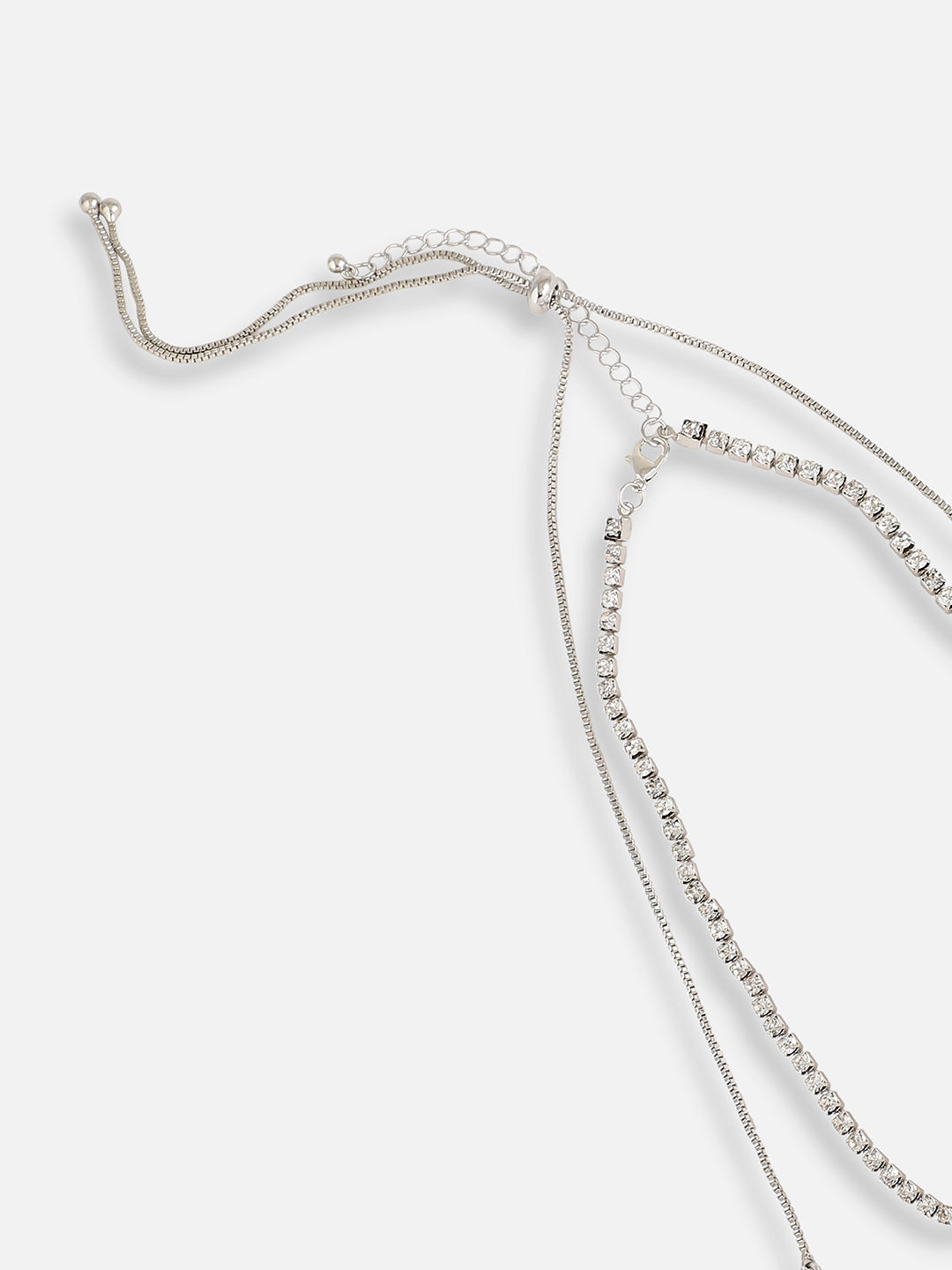 Silver Plated Designer Stone Casual Necklace For Women