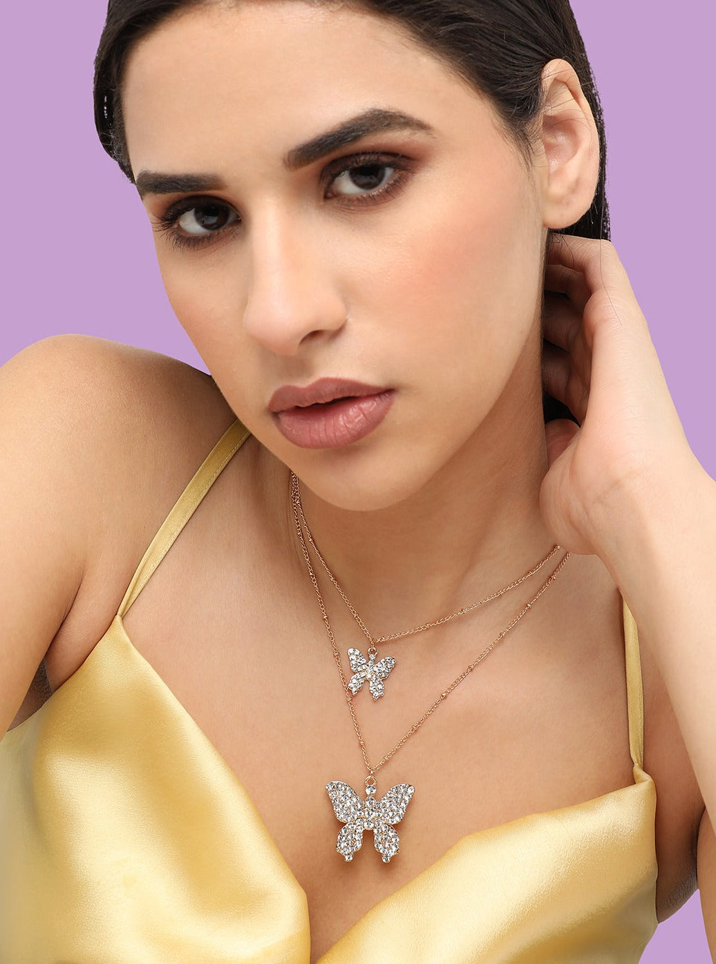 Ava Studded Layered Necklace