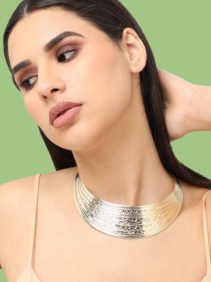 Gold Plated Designer Party Necklace For Women