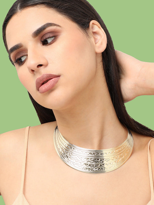 Gold Plated Designer Party Necklace For Women