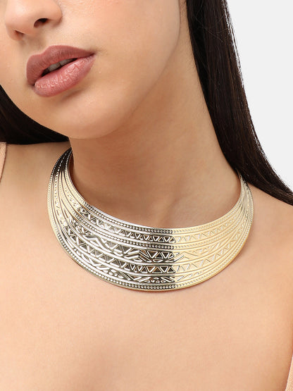 Gold Plated Designer Party Necklace For Women