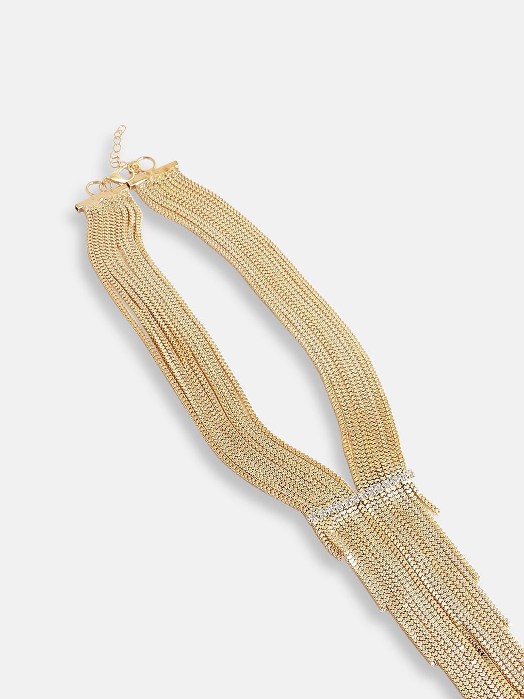 Gold Spaghetti Necklace For Women