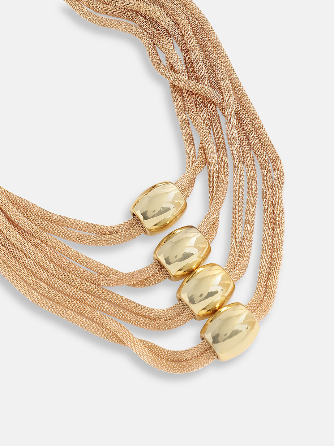 Gold Plated Designer Stone Party Necklace and Earring Set For Women