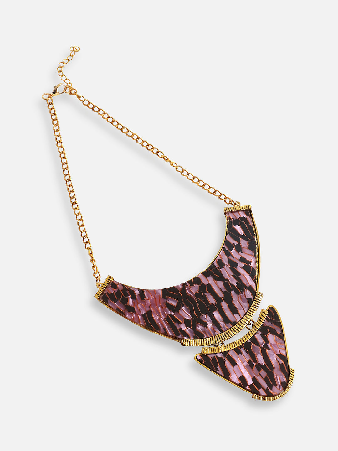 Gold Plated Designer Stone Party Necklace For Women