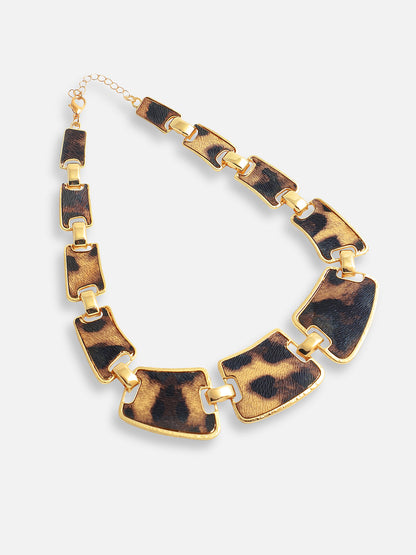 Gold Plated Designer Stone Party Necklace and Earring Set For Women