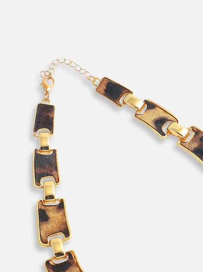Gold Plated Designer Stone Party Necklace and Earring Set For Women