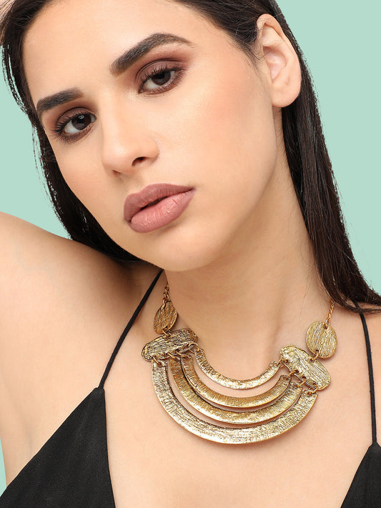 Gold Plated Designer Party Necklace For Women
