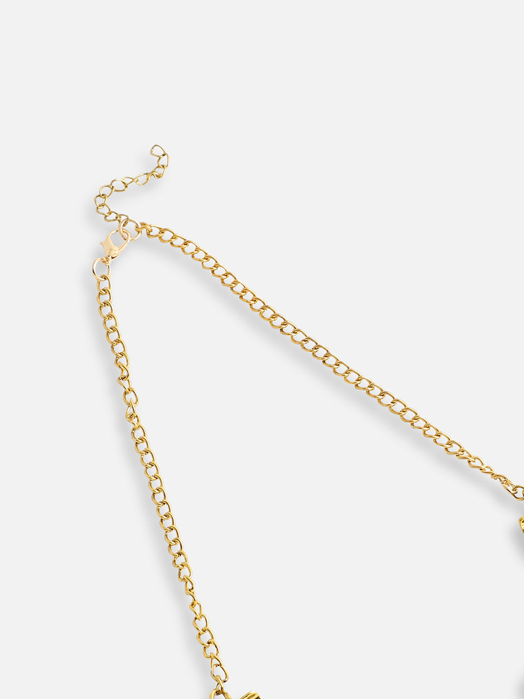 Gold Plated Designer Stone Party Necklace and Earring Set For Women