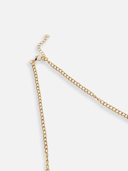 Gold Plated Designer Stone Party Necklace For Women