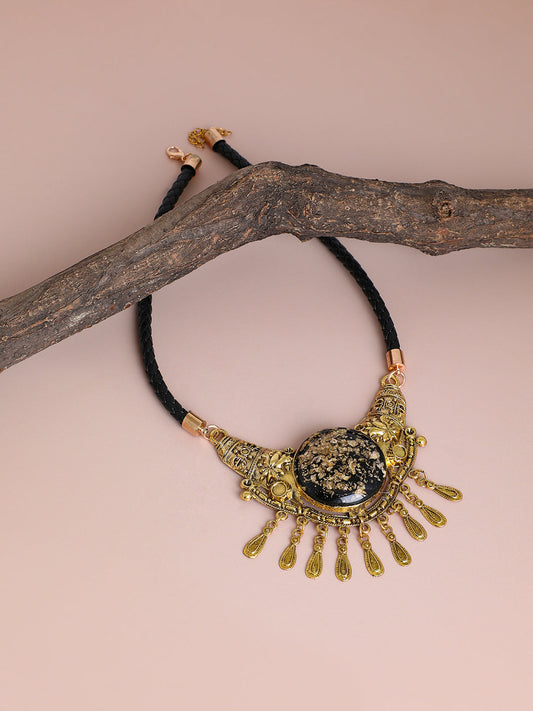 Gold Plated Designer Stone Party Necklace For Women