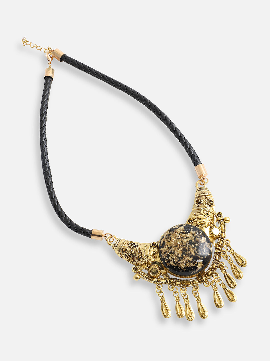 Gold Plated Designer Stone Party Necklace For Women