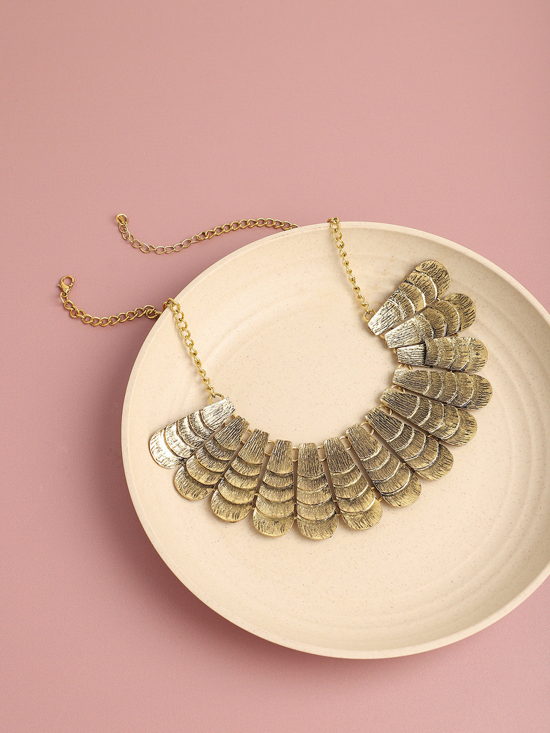 Gold Plated Designer Stone Party Necklace For Women