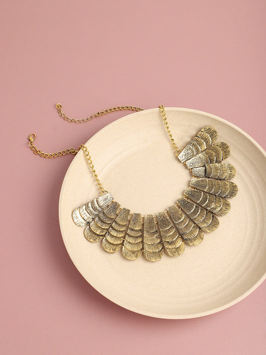Gold Plated Designer Stone Party Necklace For Women