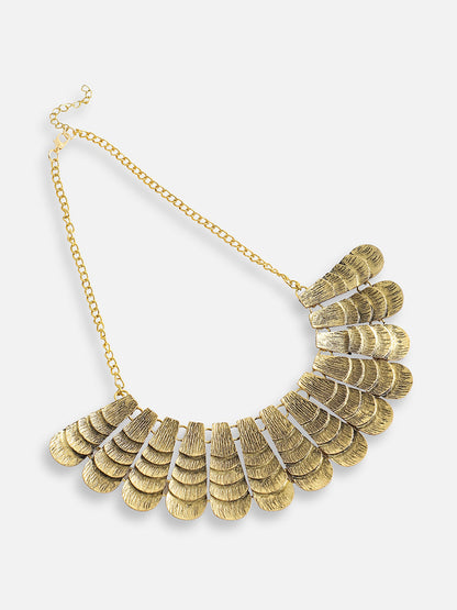 Gold Plated Designer Stone Party Necklace For Women
