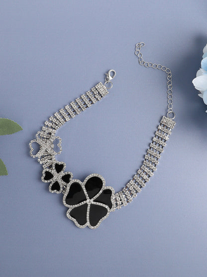Gold Plated Designer Stone Party Necklace For Women