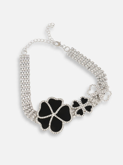 Gold Plated Designer Stone Party Necklace For Women