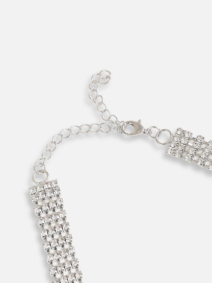 Gold Plated Designer Stone Party Necklace For Women