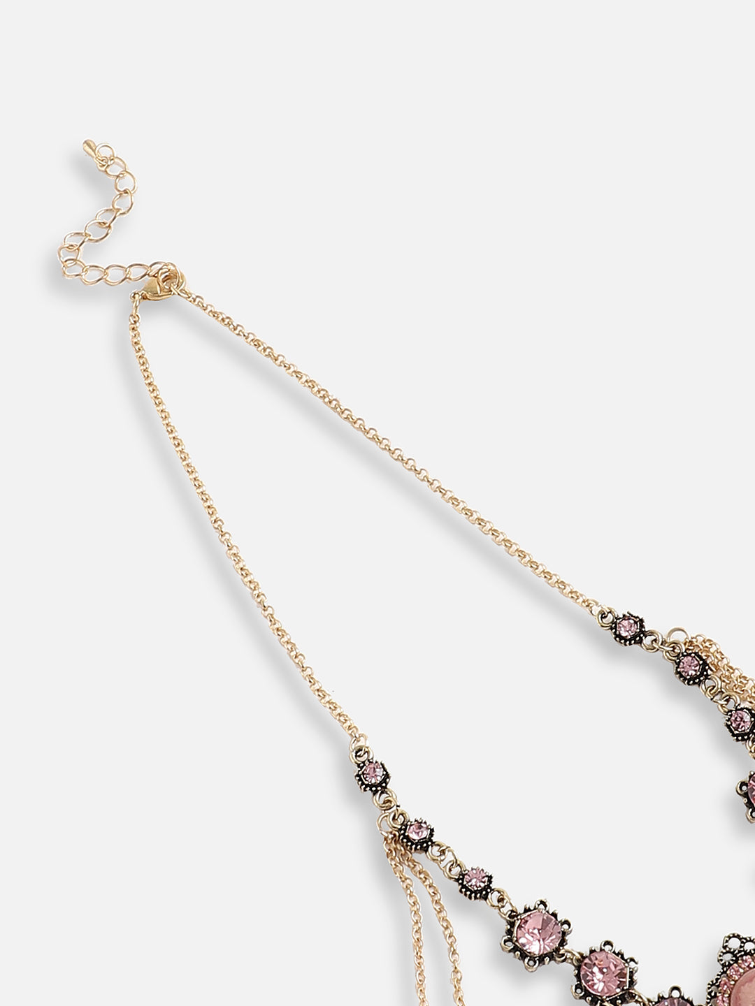 Gold Plated Designer Stone Party Necklace For Women