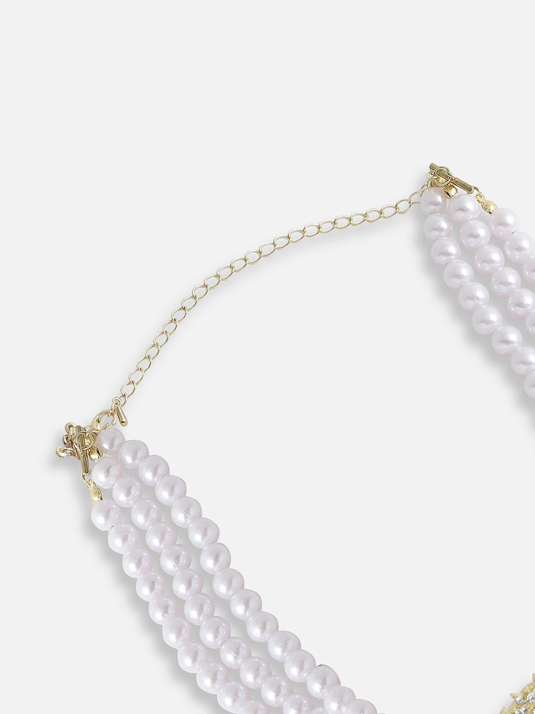 GOLD PLATED PEARLS CASUAL NECKLACE FOR WOMEN