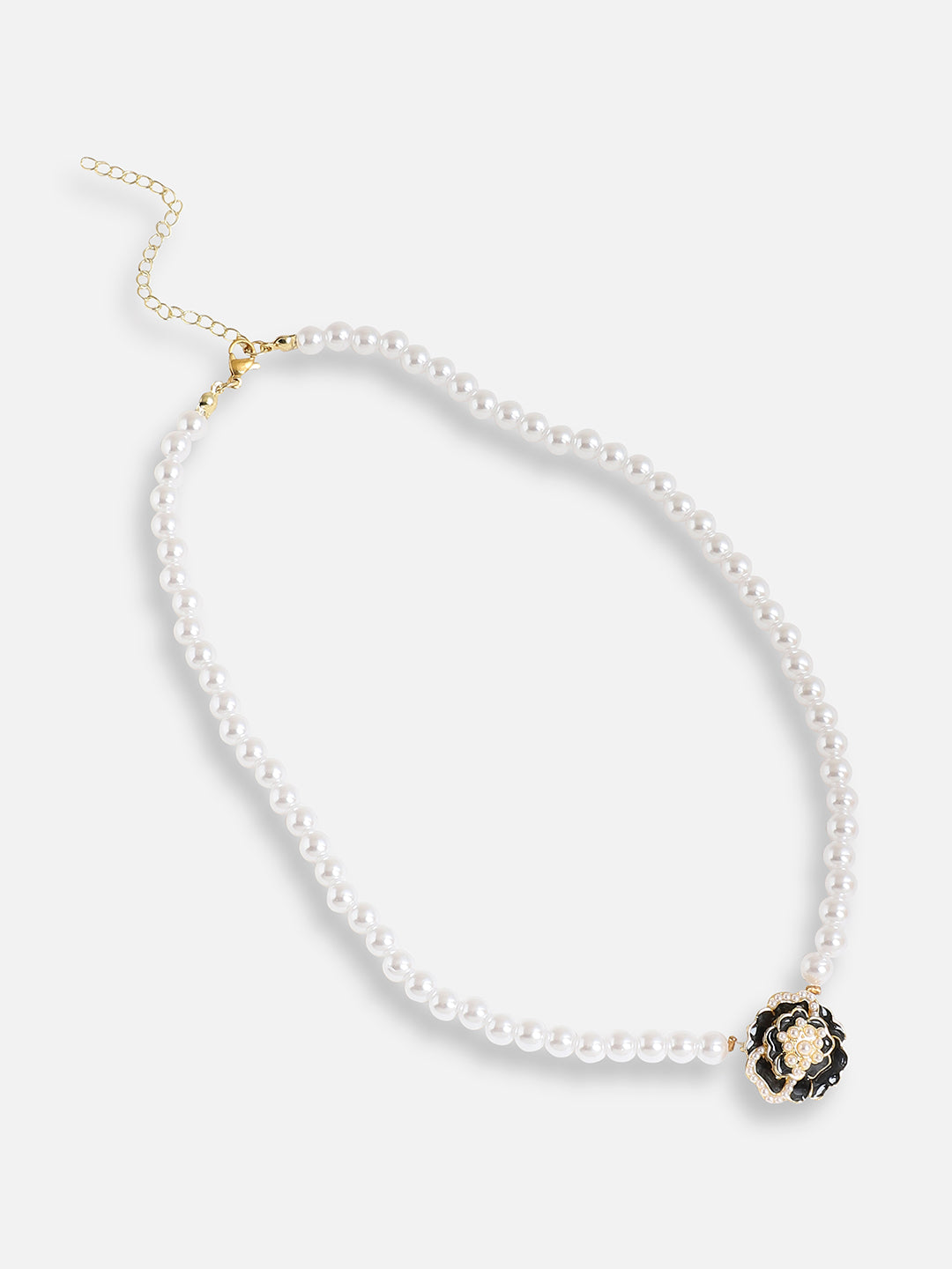 Gold Plated Pearls Casual Necklace For Women