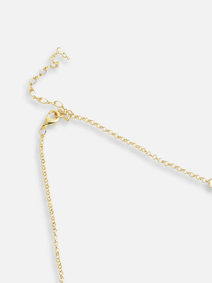 Gold Plated Designer Stone Party Necklace For Women