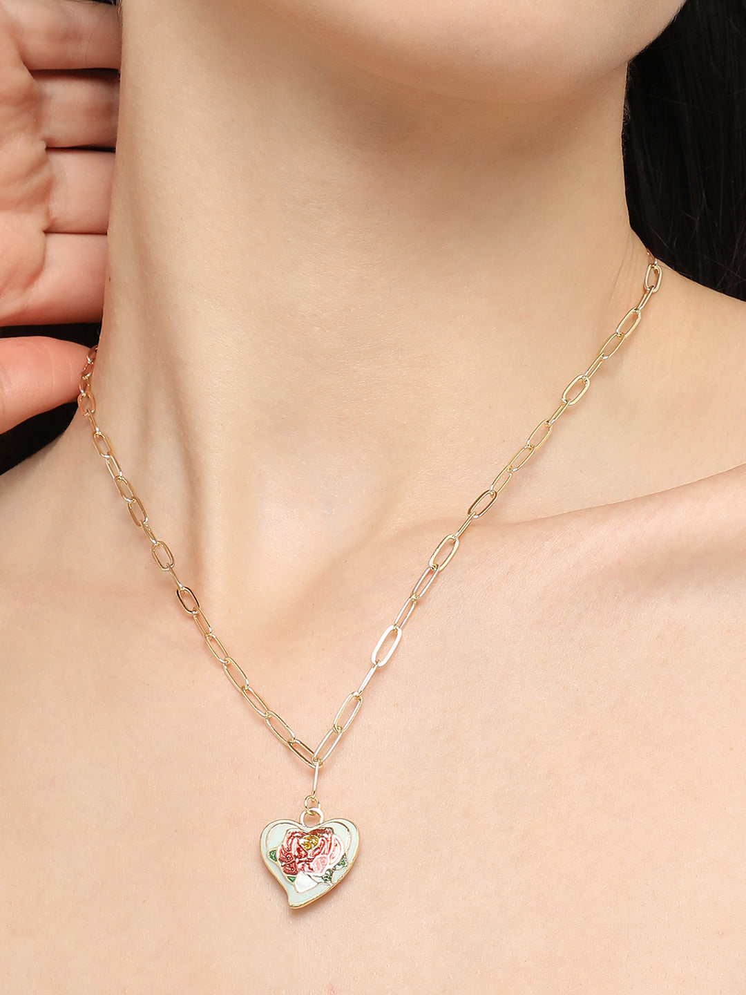Gold Plated Designer Stone Casual Necklace For Women