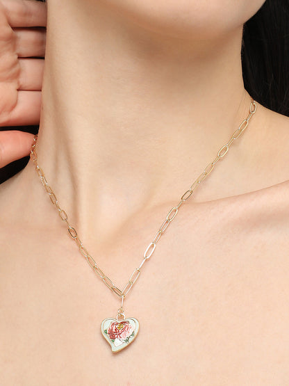 Gold Plated Designer Stone Casual Necklace For Women