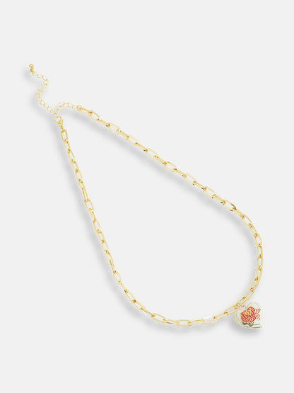 Gold Plated Designer Stone Casual Necklace For Women