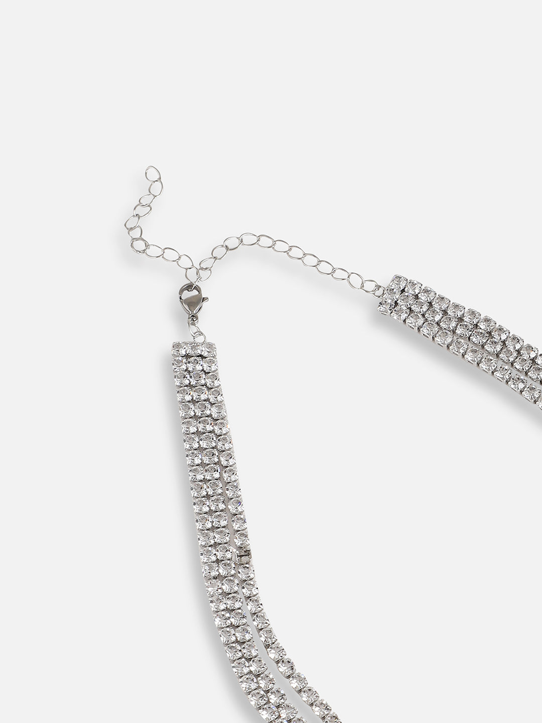 Silver Plated Designer Stone Casual Necklace For Women