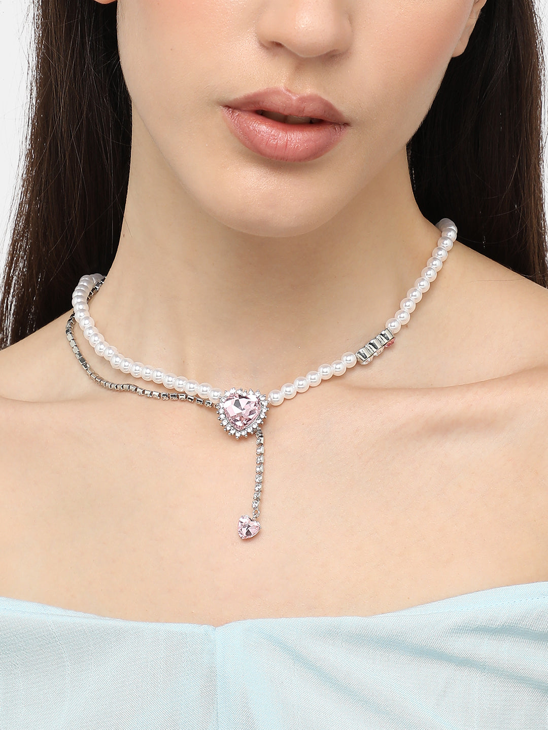 Gold Plated Designer Stone Casual Necklace For Women