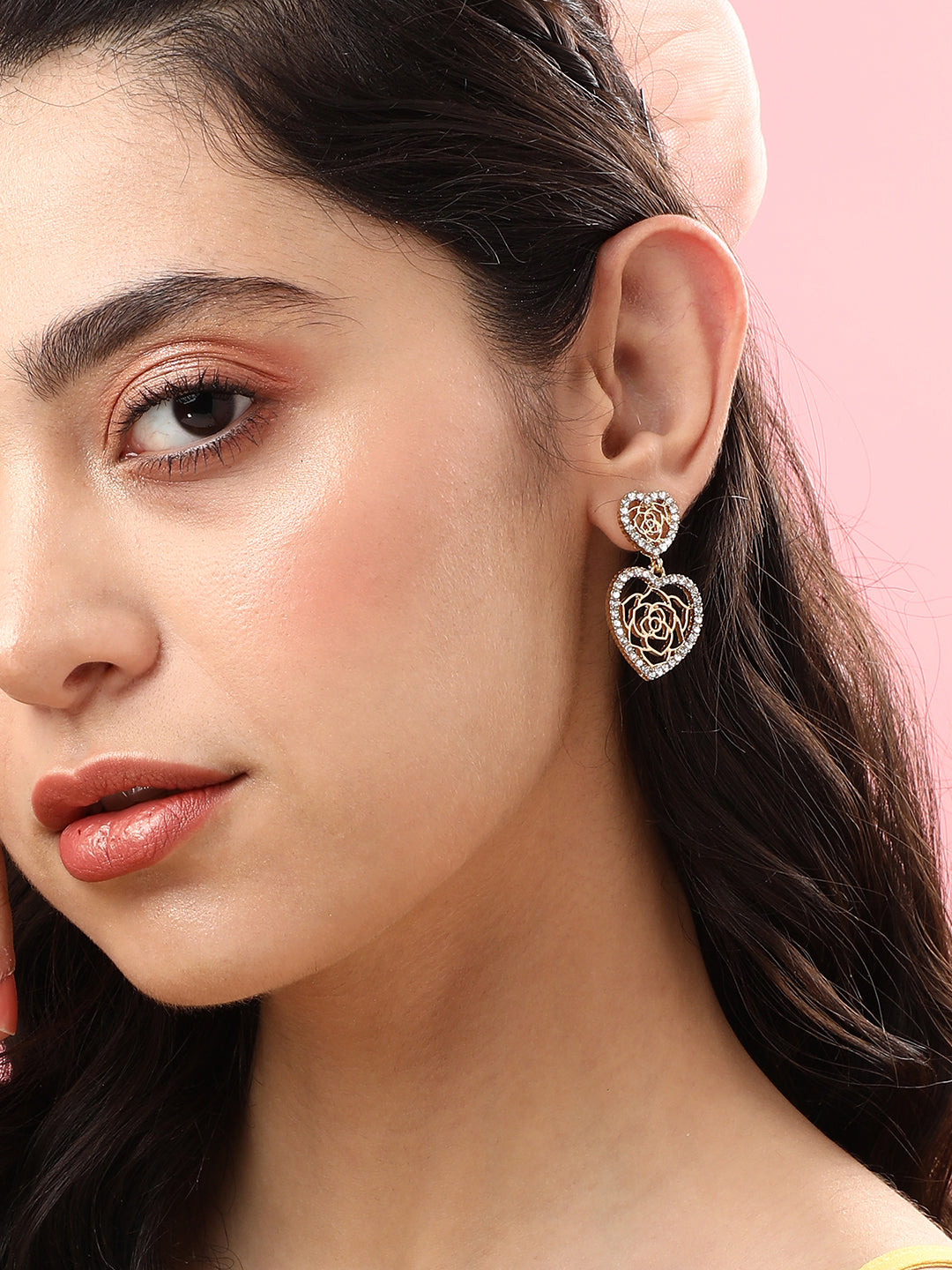 Pack Of Gold-Plated Drop Earrings & Necklace