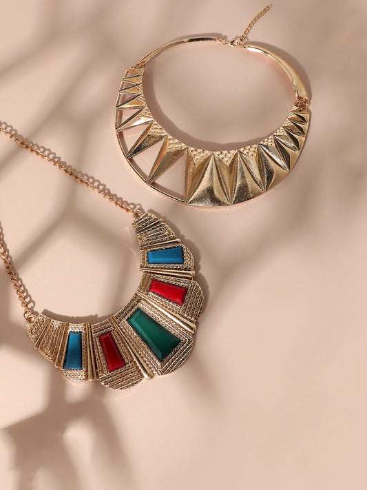 Pack Of Gold-Plated Necklaces