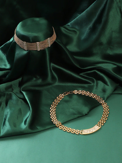 Pack Of Gold-Plated Necklaces