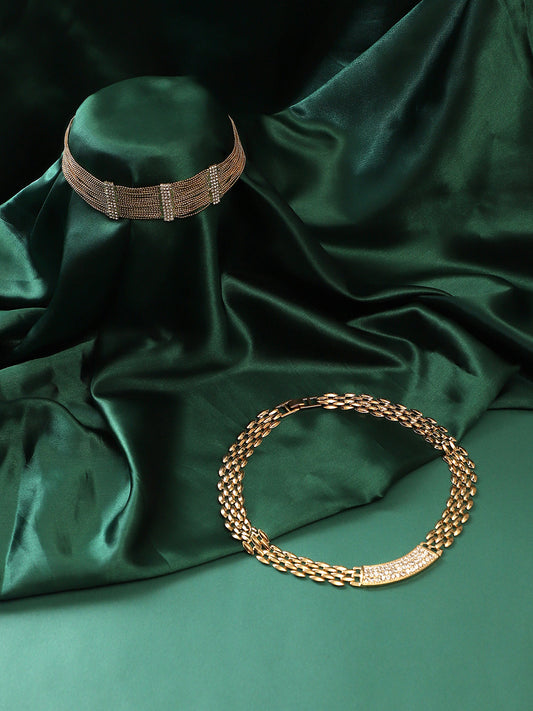 Pack Of Gold-Plated Necklaces