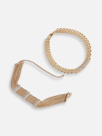 Pack Of Gold-Plated Necklaces 