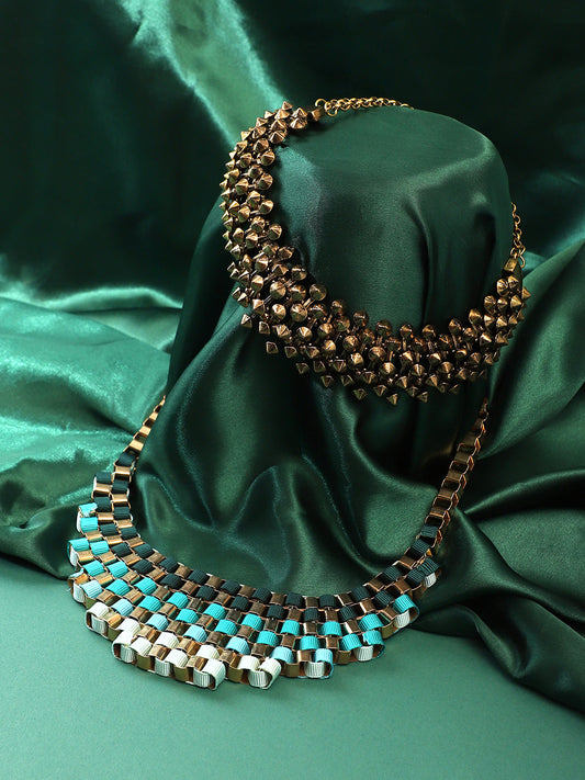 Pack Of Gold-Plated Necklaces