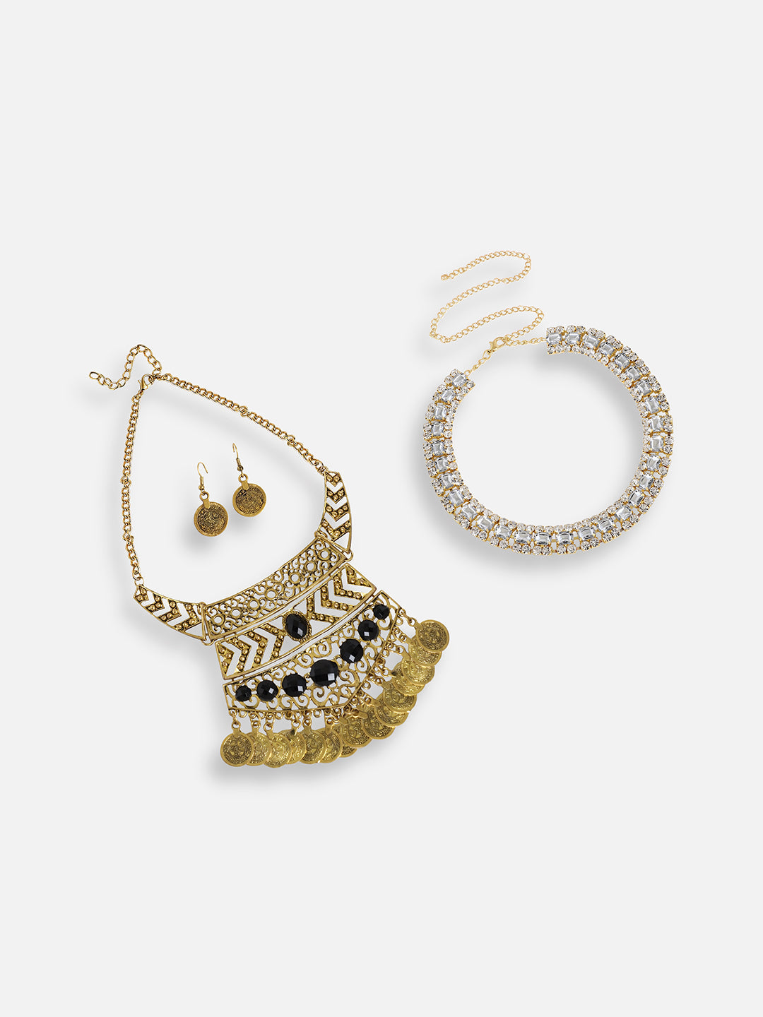Pack Of Gold-Plated Necklaces 