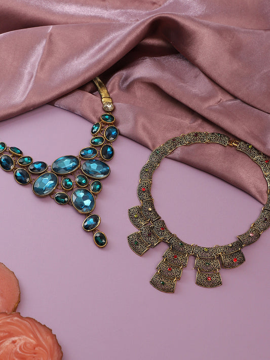 Pack Of Gold-Plated Necklaces