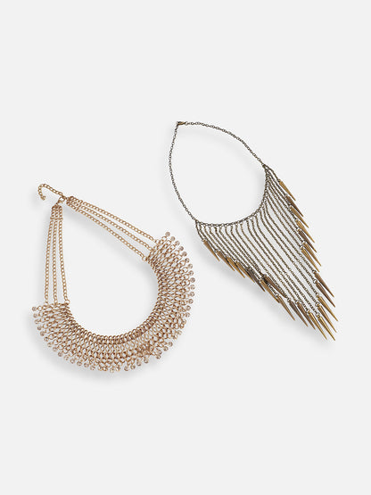 Pack Of Gold-Plated Necklaces 